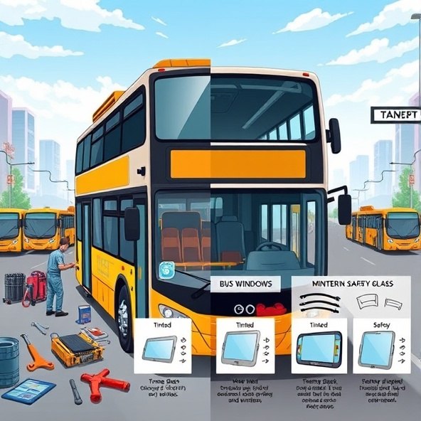 szyby do autobusu