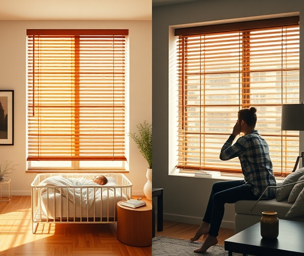 Czy żaluzje drewniane elektryczne zasilane 24 V są cichsze od 230 V?