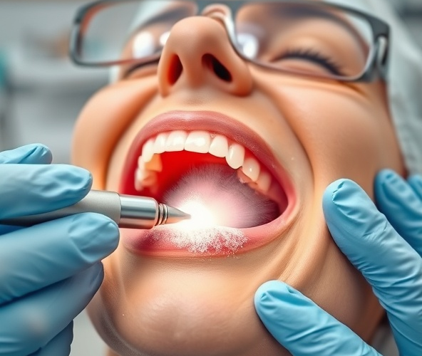 Czy piaskowanie zębów w Piasecznie jest bezpieczne przy implantach?