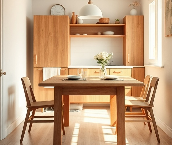 Jak wybrać rozkładany stół z litego drewna dębowego do małej kuchni?