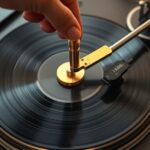 docisk płyty winylowej