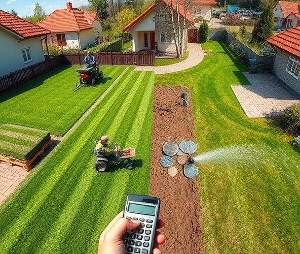 Co tańsze przy zakładaniu trawników w Nadarzynie: rolka czy siew?