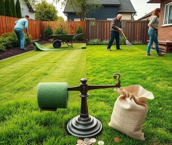 Co tańsze przy zakładaniu trawników w Nadarzynie: rolka czy siew?