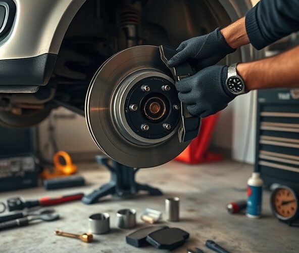 Ile trwa wymiana klocków hamulcowych przy samodzielnej pracy w garażu bez kanału?