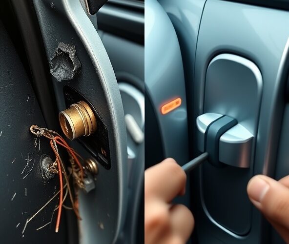 Czy samodzielne awaryjne otwieranie samochodu grozi uszkodzeniem zamka w aucie z centralnym zamkiem?