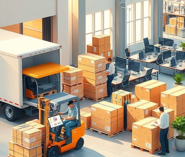 Transport wyposażenia biura przy otwieraniu nowych filii — jak oszczędzić?