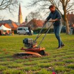 wertykulacja trawników błonie