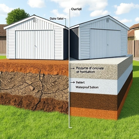 garaże blaszane dwuspadowe 6x6