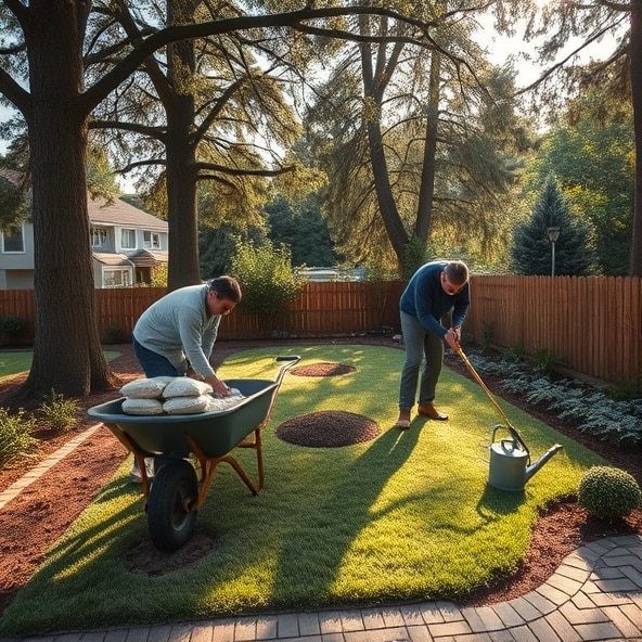zakładanie trawników podkowa leśna